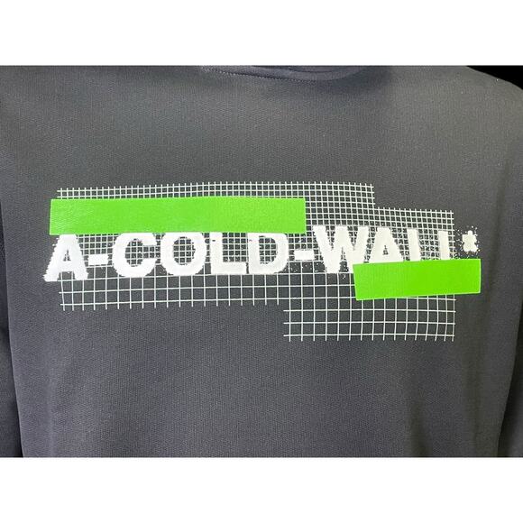 Rare A-Cold-Wall* Black Grid Logo Hoodie Spring/Summer 2023 Size Medium New - Picture 6 of 10